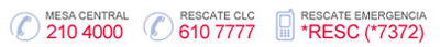 Mesa Central 210 4000 - Rescate CLC 610 7777