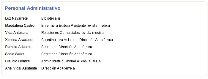 personal administrativo